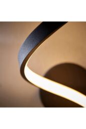 Netlighting Astral Modern Integrated LED Bathroom Wall Light Textured Black Warm White IP44 - thumbnail 5