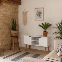 Wyld Haus Tokyo White Sideboard 2 Doors 2 Shelves - thumbnail 1