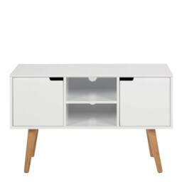 Wyld Haus Tokyo White Sideboard 2 Doors 2 Shelves - thumbnail 2
