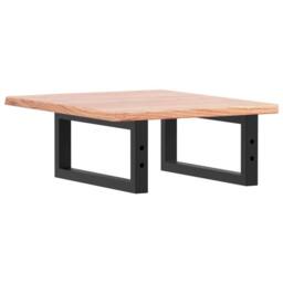 Berkfield Home Basin Shelf Wall Mounted Steel & Solid Wood Oak in Brown - thumbnail 6