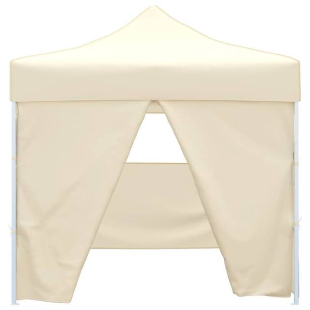 Berkfield Home Foldable Tent 3x3 m with 4 Walls Cream in Beige - image 1