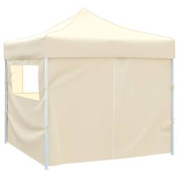 Berkfield Home Foldable Tent 3x3 m with 4 Walls Cream in Beige - thumbnail 3