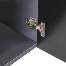 Wyld and Coco Black 100cm Wall-Mounted Vanity Unit with Built-In Ceramic Basin - thumbnail 9