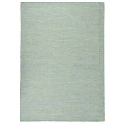 Berkfield Home Outdoor Flatweave Rug 200x280 cm Turquoise - Size: Medium - thumbnail 2