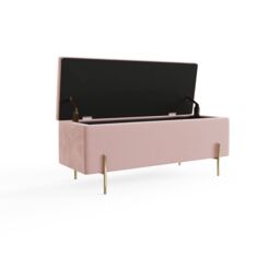 GFW Mystica Velvet Storage Ottoman in Pink - thumbnail 6