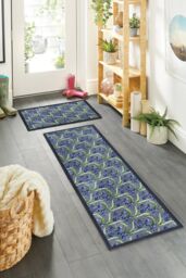 My Mat Washable Nylon Bluebells Indoor Mat - Size: 50 cm x 75 cm - thumbnail 2