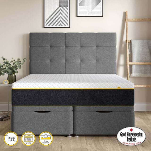 Eve The Wunderflip Premium Hybrid Sleep Mattress in White - Size: King - image 1