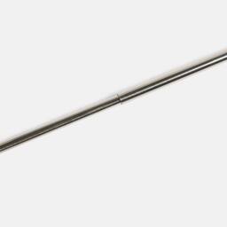 OHS Curtain Pole Extendable 16mm Metal Finnials Crystal End Rod 70-120cm in Metallic Silver - Size: 120 cm - thumbnail 4