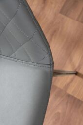 FurnitureboxUK Giovani 6-Seater Grey Glass Dining Table & 6 Corona Faux Leather Dining Chairs - thumbnail 9