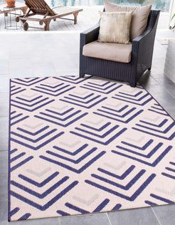 Rugstyle Summer Breeze Outdoor Rug in White - Size: 100 cm x 150 cm - image 1