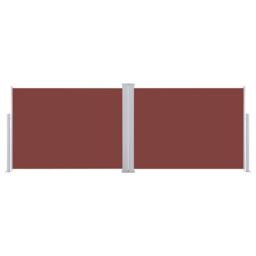 Berkfield Home Retractable Side Awning Brown 120x1000 cm - thumbnail 4