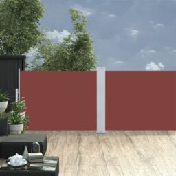 Berkfield Home Retractable Side Awning Brown 120x1000 cm - thumbnail 1