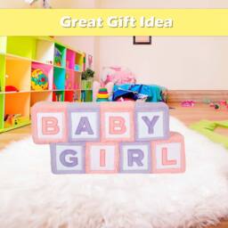 VFM e-Store Wall Decoration Plush Baby Plush Gift Idea 33cm x 42cm Pink X 1 - Size: 33 cm x 42 cm - thumbnail 3
