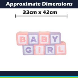 VFM e-Store Wall Decoration Plush Baby Plush Gift Idea 33cm x 42cm Pink X 1 - Size: 33 cm x 42 cm - thumbnail 2