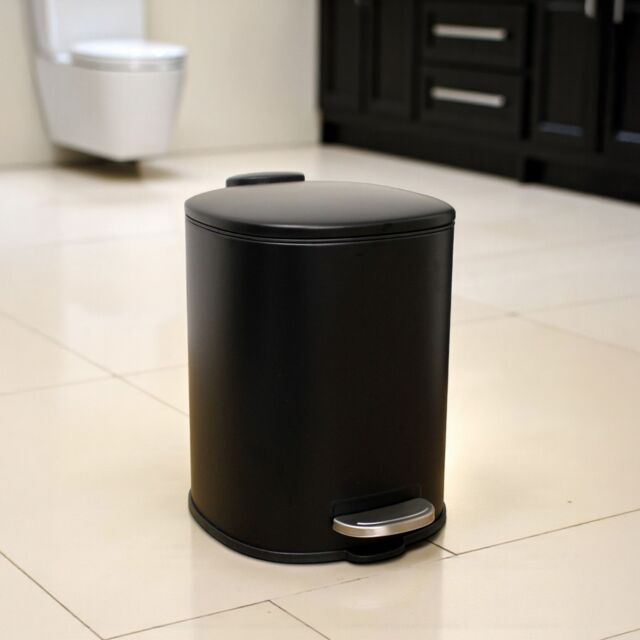 Showerdrape Capri Black 3L Pedal Bin - image 1