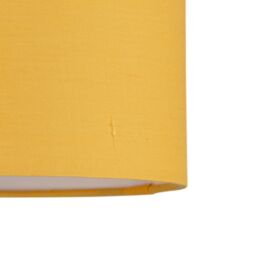 First Choice Lighting Set of 2 Ochre Yellow Textured Cotton 17cm Table Lamp Shades - thumbnail 5