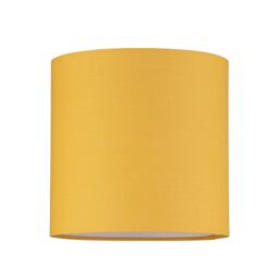 First Choice Lighting Set of 2 Ochre Yellow Textured Cotton 17cm Table Lamp Shades - thumbnail 2