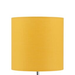 First Choice Lighting Set of 2 Ochre Yellow Textured Cotton 17cm Table Lamp Shades - thumbnail 3
