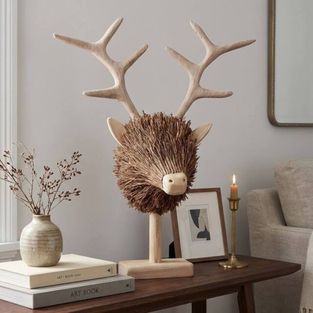 Garden Greatness Relica Wooden Stag Head Sculpture - Size: 1 Pack - image 1