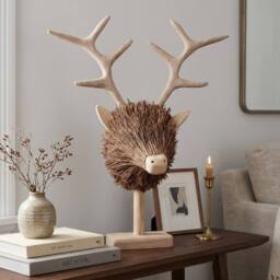 Garden Greatness Relica Wooden Stag Head Sculpture - Size: 1 Pack - thumbnail 1