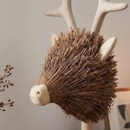 Garden Greatness Relica Wooden Stag Head Sculpture - Size: 1 Pack - thumbnail 3