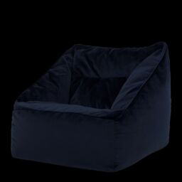 icon Natalia Velvet Adults Bean Bag Armchair, Large Beanbag Dusk Pink in Dark Blue - thumbnail 3