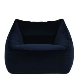 icon Natalia Velvet Adults Bean Bag Armchair, Large Beanbag Dusk Pink in Dark Blue - thumbnail 4