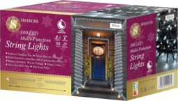 Shatchi 300LEDs Multifunction Timer String Fairy Lights 30M Indoor/Outdoor Decorations in White - thumbnail 1