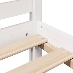 Berkfield Home Decorative Bookcase Bed without Mattress White 140x200 cm Solid W - thumbnail 9