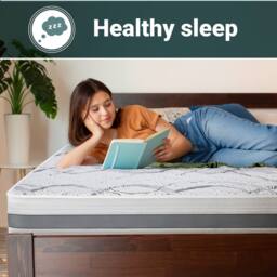 The White Stone Medium-Firmness Orthopedic Mattress, 16 cm - 95 x 205 cm in White - thumbnail 8