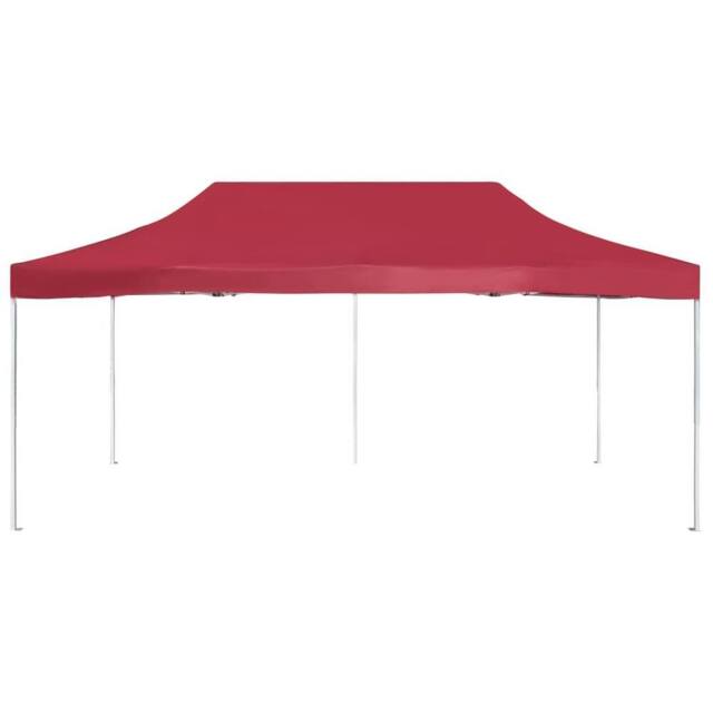 Berkfield Home Professional Folding Party Tent Aluminium 6x3 m Wine Red - image 1