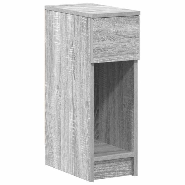 Berkfield Home Bedside Cabinet with Drawer Grey Sonoma 20x36x60 cm - Size: 20 x 36 x 60 cm - image 1