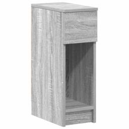 Berkfield Home Bedside Cabinet with Drawer Grey Sonoma 20x36x60 cm - Size: 20 x 36 x 60 cm - thumbnail 1