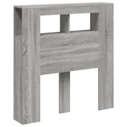 Berkfield Home LED Headboard Grey Sonoma 100x18.5x103.5 cm Engineered Wood - thumbnail 3