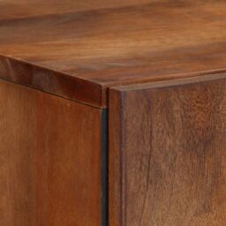 Berkfield Home Highboard 60x33x100 cm Solid Wood Mango in Brown - Size: 60 x 33 x 100 cm - thumbnail 6