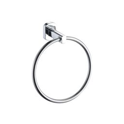 Showerdrape Admiralty Chrome Stainless Steel Wall Mounted Towel Ring in Silver - thumbnail 2