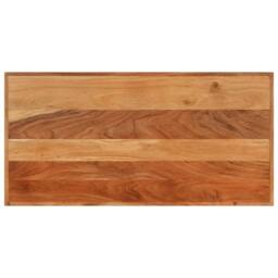 Berkfield Home Bar Table 110x55x107 cm Solid Wood Acacia & Iron in Brown - Size: 110 x 55 x 107 cm - thumbnail 4