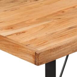 Berkfield Home Bar Table 110x55x107 cm Solid Wood Acacia & Iron in Brown - Size: 110 x 55 x 107 cm - thumbnail 5