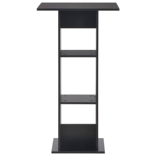 Berkfield Home Bar Table Black 60x60x110 cm - Size: 60 x 60 x 110 cm - image 1