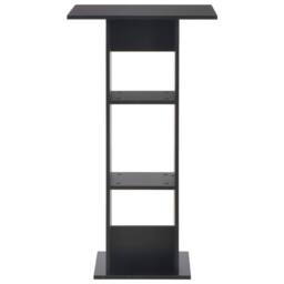 Berkfield Home Bar Table Black 60x60x110 cm - Size: 60 x 60 x 110 cm - thumbnail 1