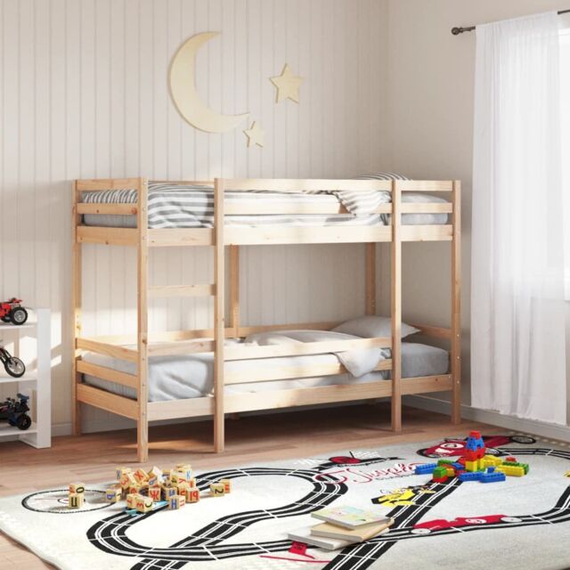 Berkfield Home Bunk Bed without Mattress 80x200 cm Solid Wood Pine in Brown - image 1