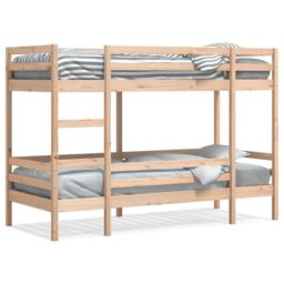 Berkfield Home Bunk Bed without Mattress 80x200 cm Solid Wood Pine in Brown - thumbnail 2