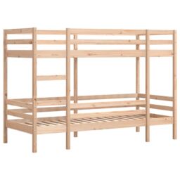 Berkfield Home Bunk Bed without Mattress 80x200 cm Solid Wood Pine in Brown - thumbnail 3