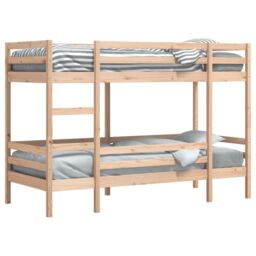 Berkfield Home Bunk Bed without Mattress 80x200 cm Solid Wood Pine in Brown - thumbnail 4