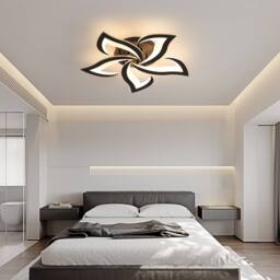 Pheashine Black 60cm Petal LED Ceiling Light 60W 3000K Warm White Acrylic - thumbnail 6