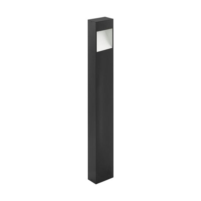 Loops IP44 Outdoor Pedestal Light Anthracite Tall Square Post 10W Built in LED - image 1
