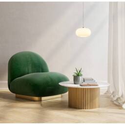 Netlighting Quintara Dome Pendant Nickel Matt Opal Glass Shade LED 3000K in Grey - thumbnail 6