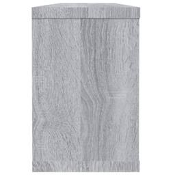 Berkfield Home Wall Cube Shelves 2 pcs Grey Sonoma 60x15x23 cm Engineered Wood - Size: 60 x 15 x 23 cm - thumbnail 5