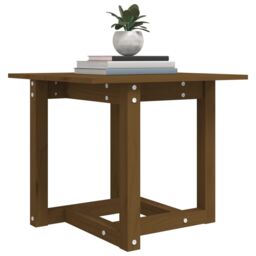 Berkfield Home Coffee Table Honey Brown 50x50x45 cm Solid Wood Pine - Size: 50 x 50 x 45 cm - thumbnail 5
