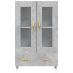 Berkfield Home Highboard Concrete Grey 69.5x31x115 cm Engineered Wood - thumbnail 6